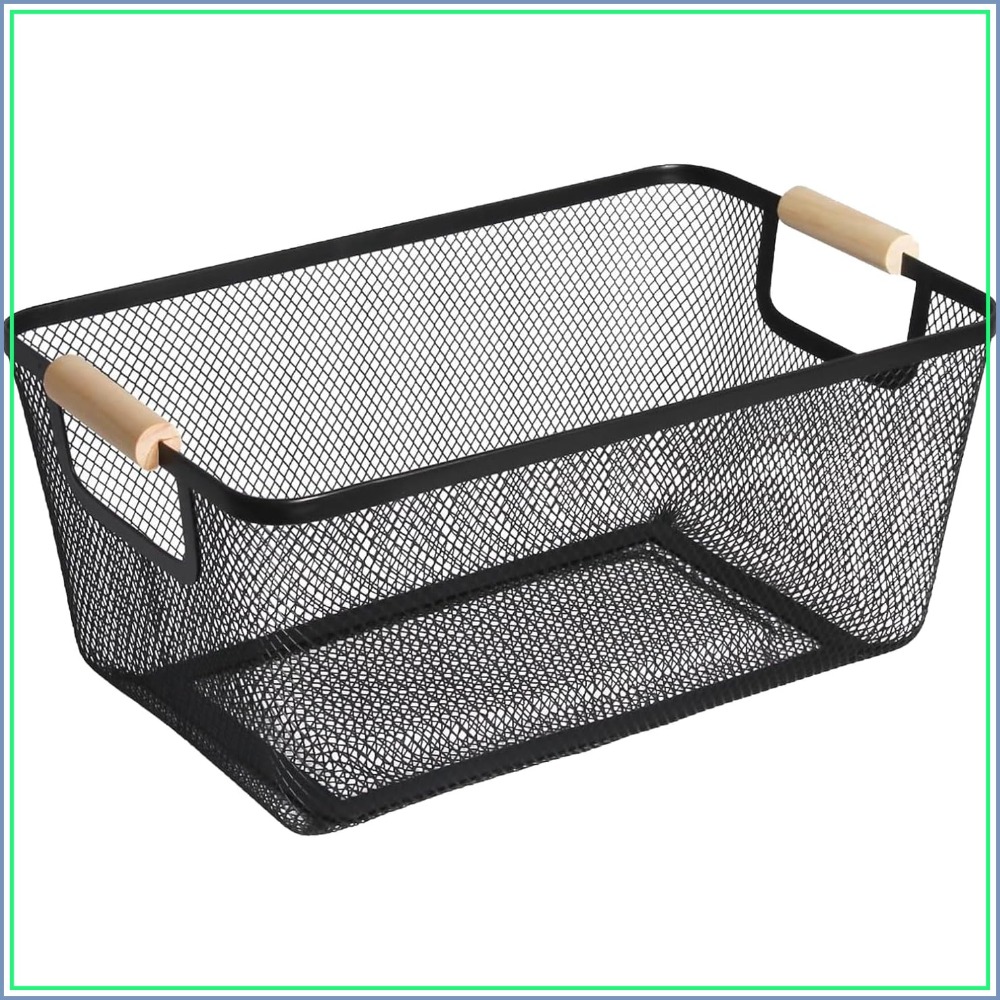 Home Bathroom Organizer - Grand panier de rangement en fil