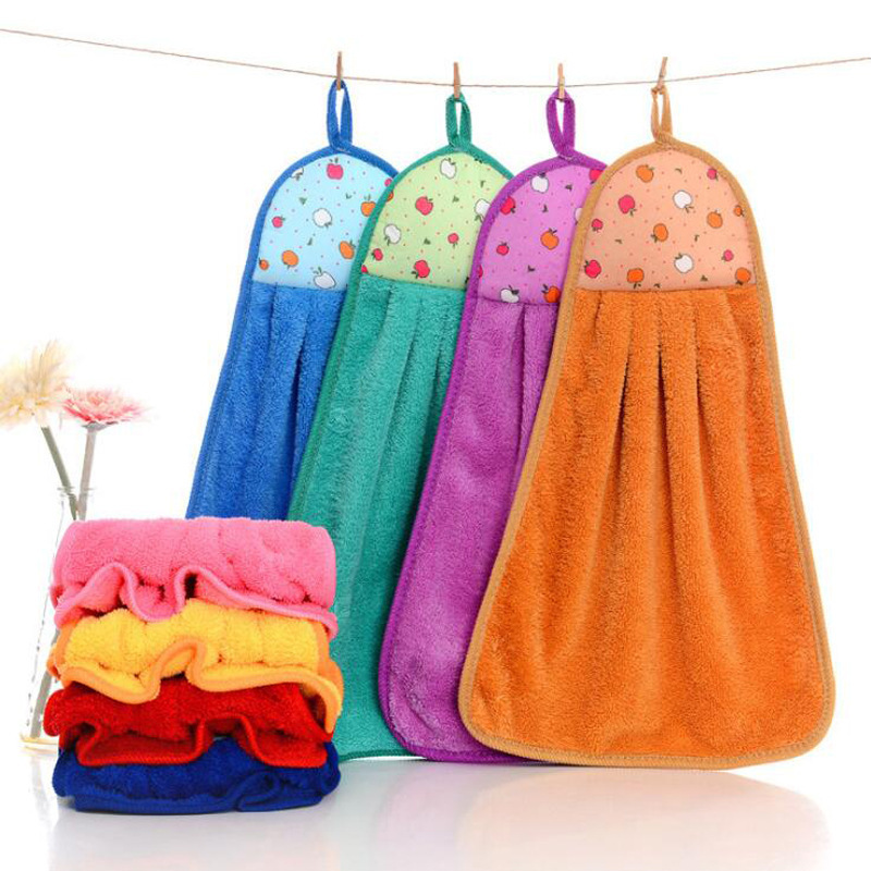 Home Bathroom Cleaning - Lot de 4 petites serviettes de