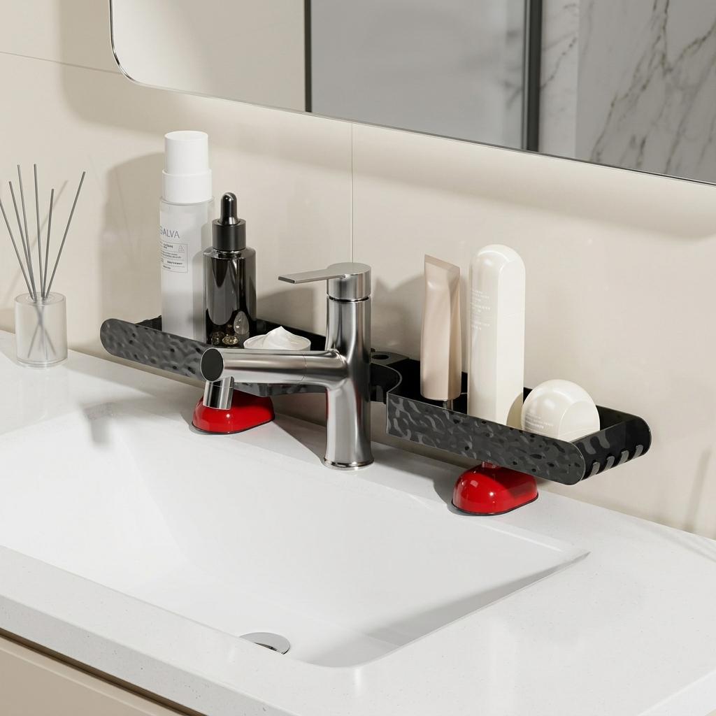 Home Essentials Bathroom Rack - Organisateur de salle de bain, étagère
