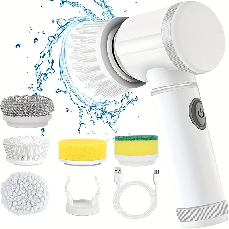 Home Bathroom Cleaning Machine - Épurateur rotatif électrique sans fil avec