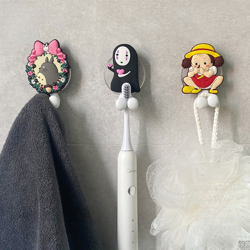 Home Bathroom Organizer - Porte-brosse à dents mural avec ventouse,