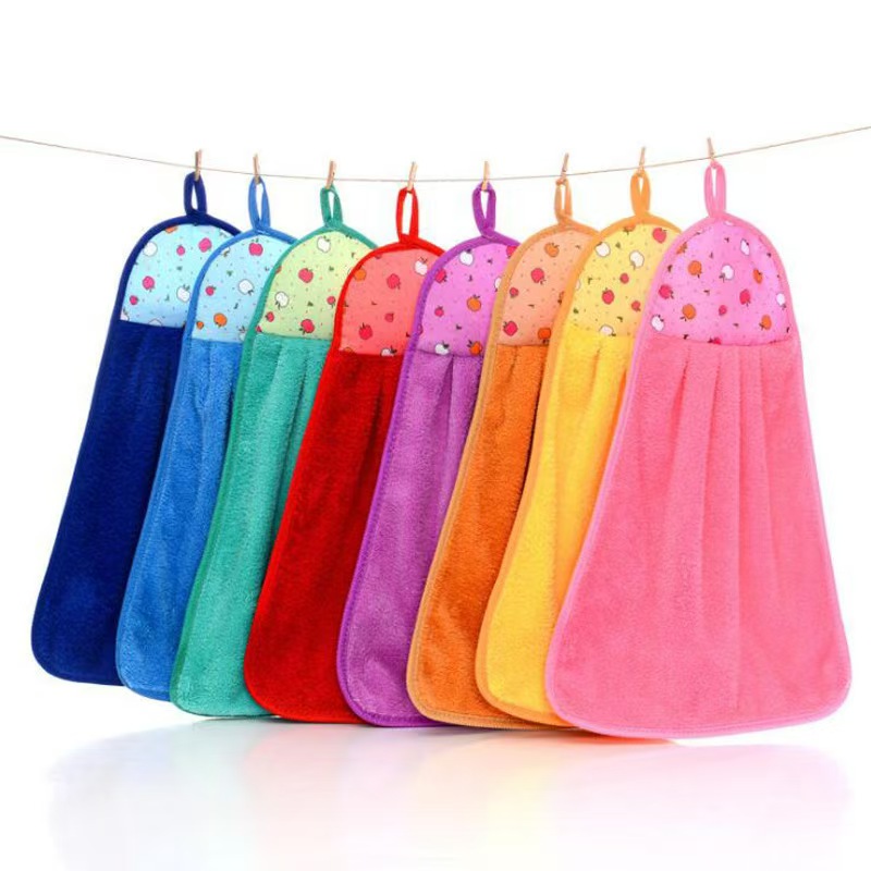 Home Bathroom Cleaning - Serviette à main suspendue super absorbante,