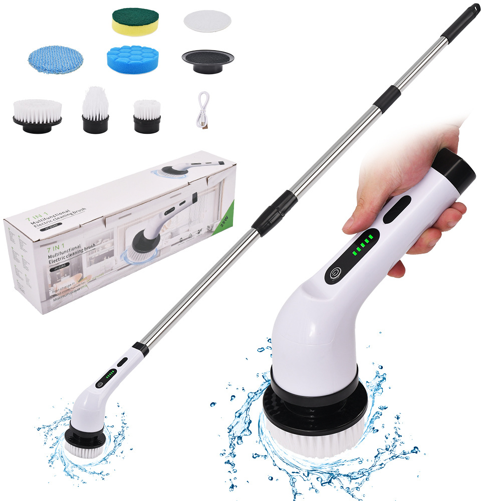 Home Bathroom Cleaning - Brosse de nettoyage électrique multifonctionnelle pour