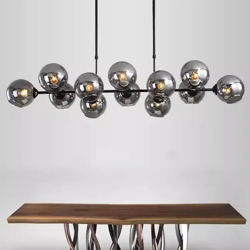 Home Of The Year Bathroom - Verre gris pendentif LED lumières pour