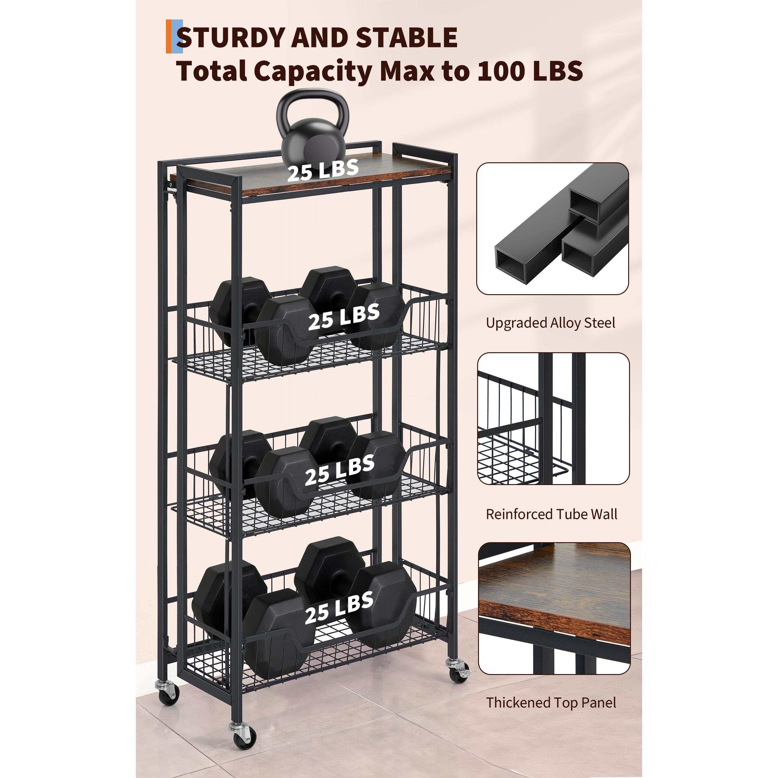 Chariot de rangement pliable e - Home Essentials Bathroom Rack avis et prix