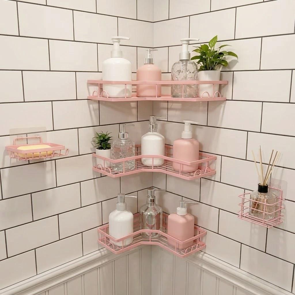 Lot de 5 organiseurs de douche - Home Essentials Bathroom Rack avis et prix
