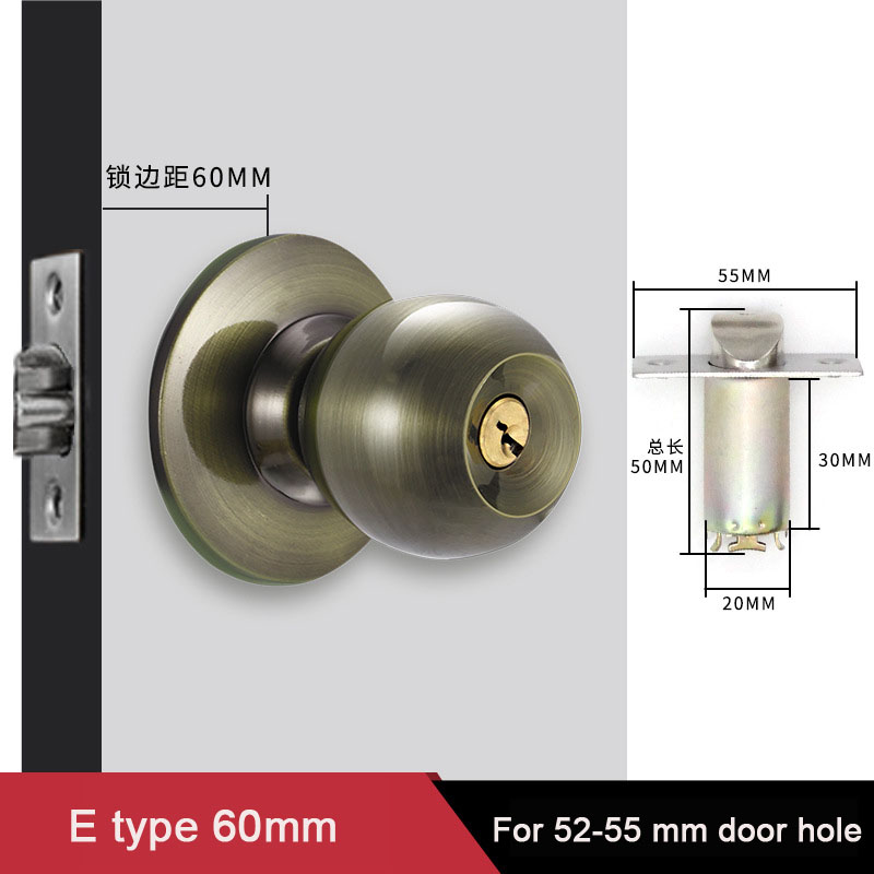 Lèvent de porte ronds en allia - Home Bathroom Lock avis et prix