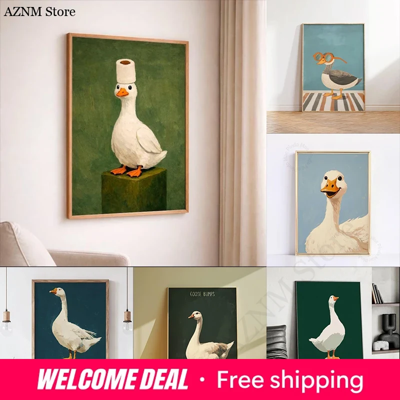 Affiche Canard Oie, Décoration - Home Bathroom Painting Ideas avis et prix