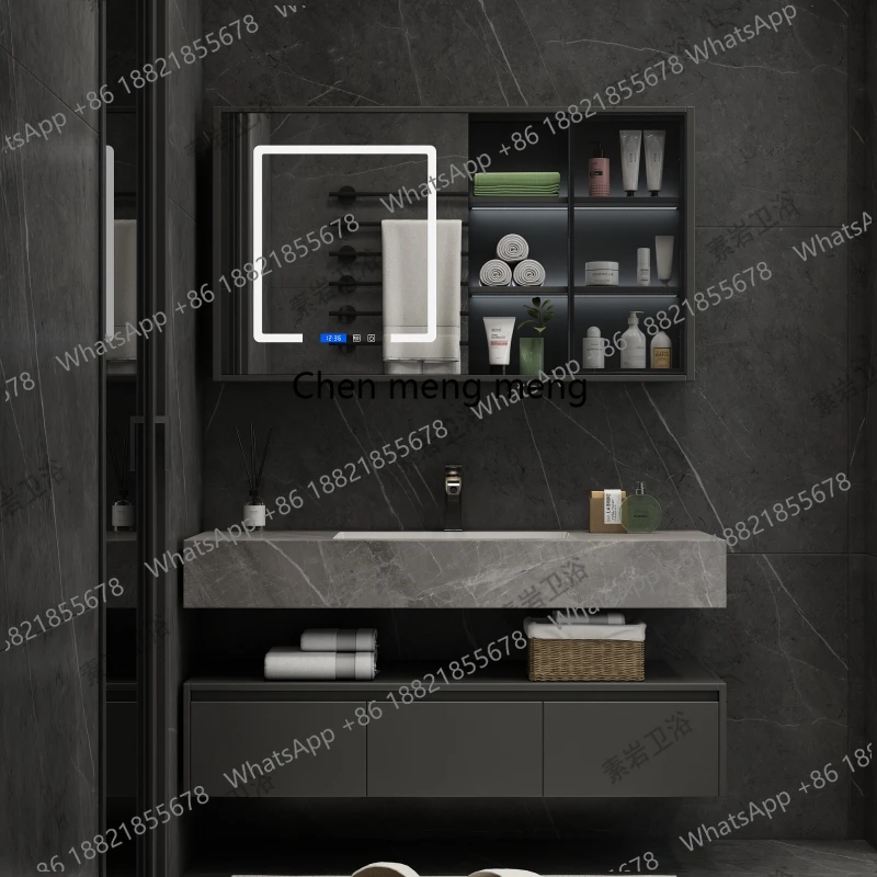 Meuble de salle de bain D80 bl - Home Bathroom Vanity Combo avis et prix