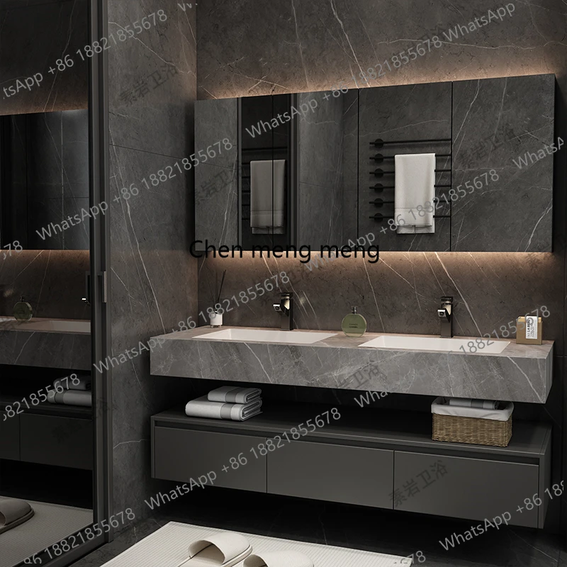 Meuble de salle de bain D80 bl - Home Bathroom Vanity Combo avis et prix