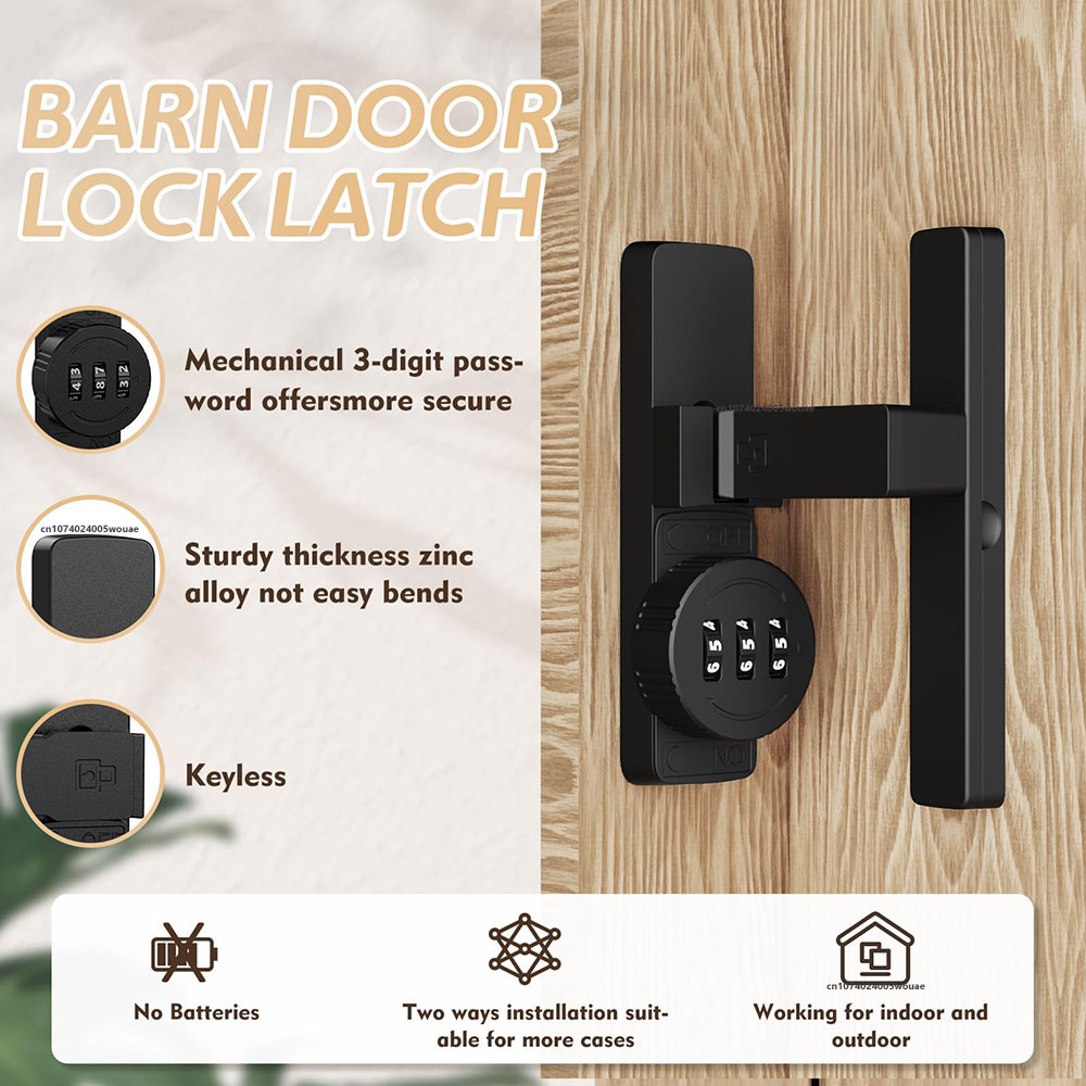 Serrure de porte de grange de  - Home Bathroom Lock avis et prix