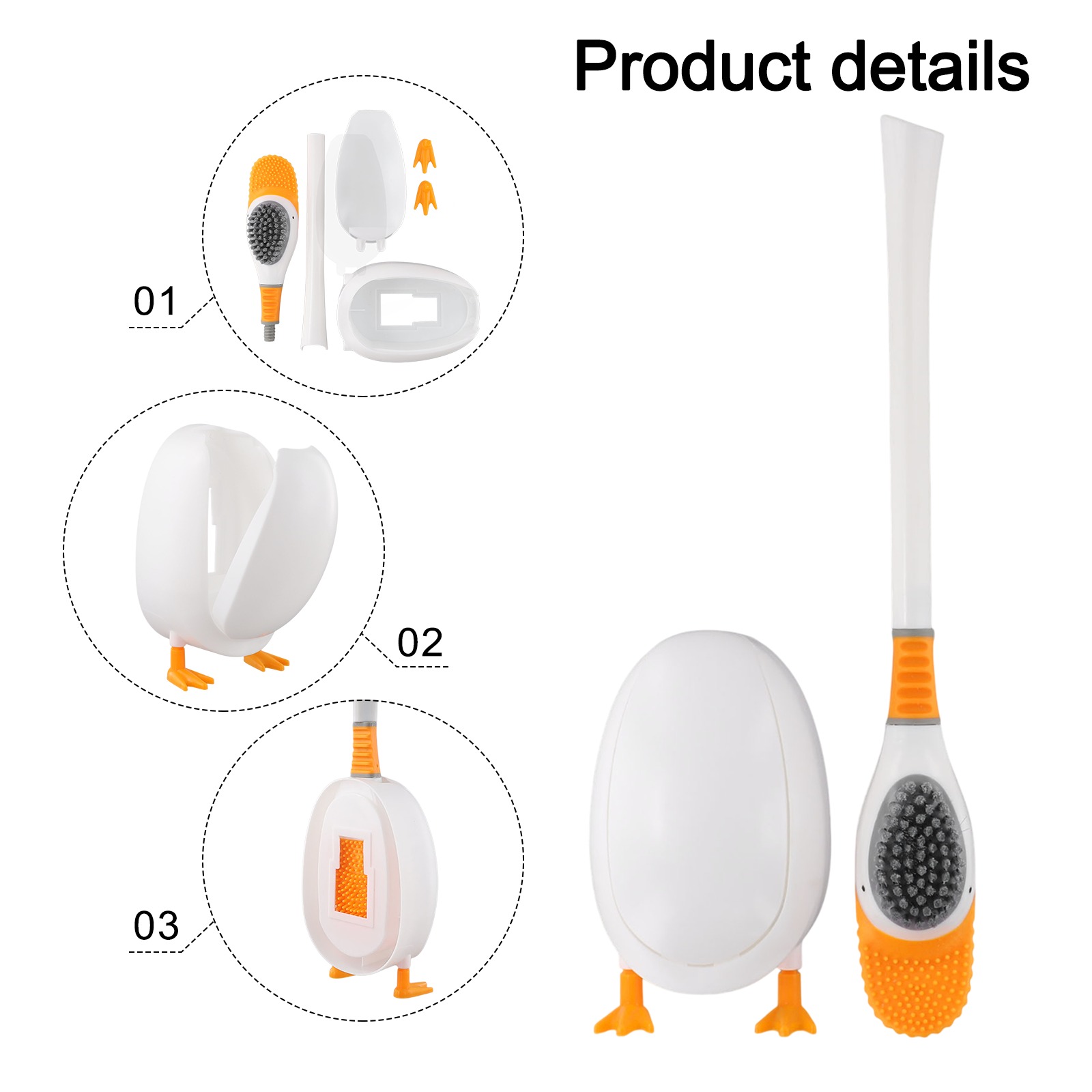 Brosse de toilette en silicone - Home Bathroom Cleaning avis et prix