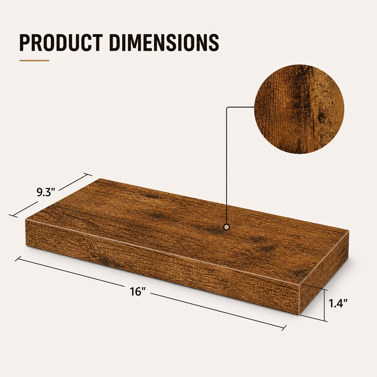 2 étagères flottantes en bois  - Home Bathroom Organizer avis et prix