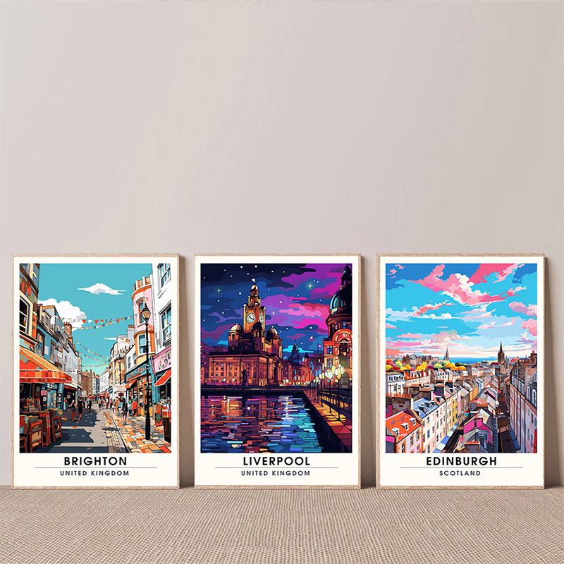 Affiches de voyage avec vue su - Home Bathroom Painting Ideas avis et prix