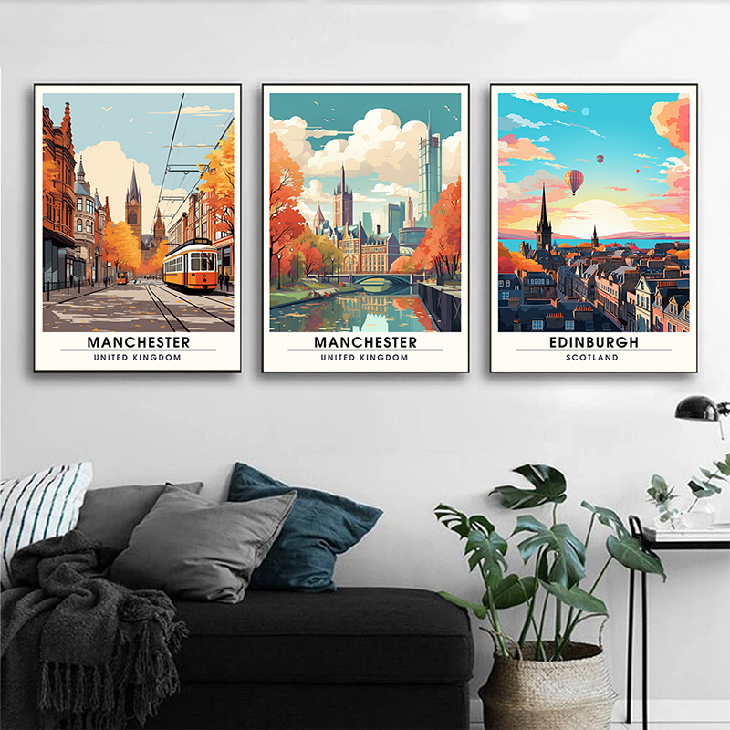 Affiches de voyage avec vue su - Home Bathroom Painting Ideas avis et prix