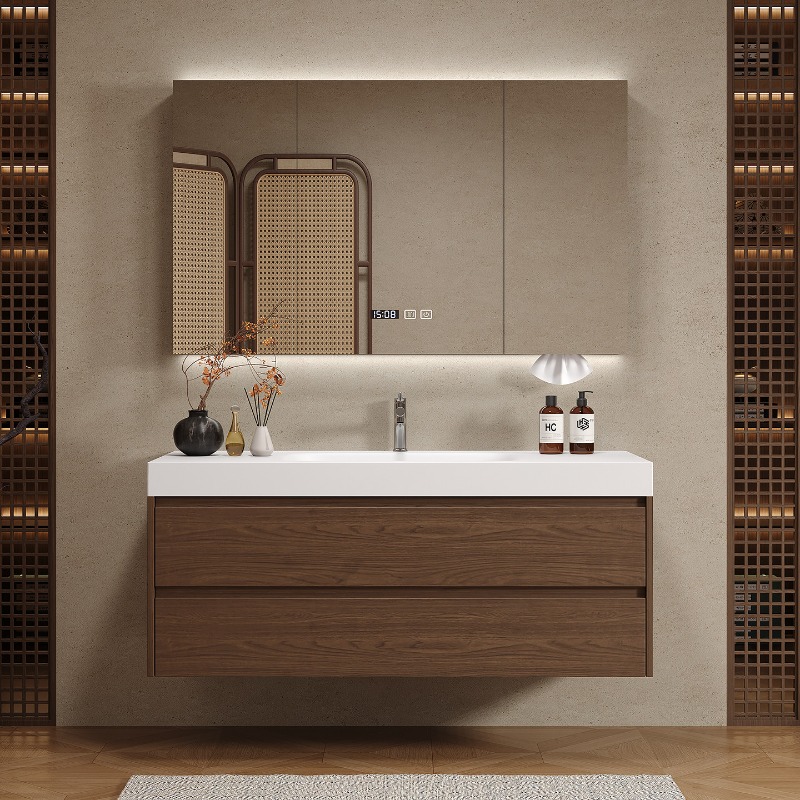 Meuble de salle de bain en boi - Home Bathroom Vanity Combo avis et prix