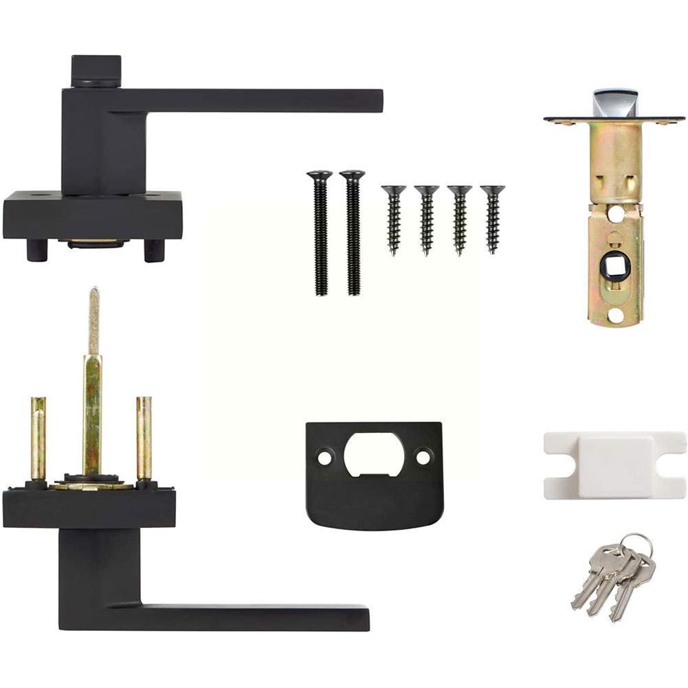 Poignée de porte noire, serrur - Home Bathroom Lock avis et prix