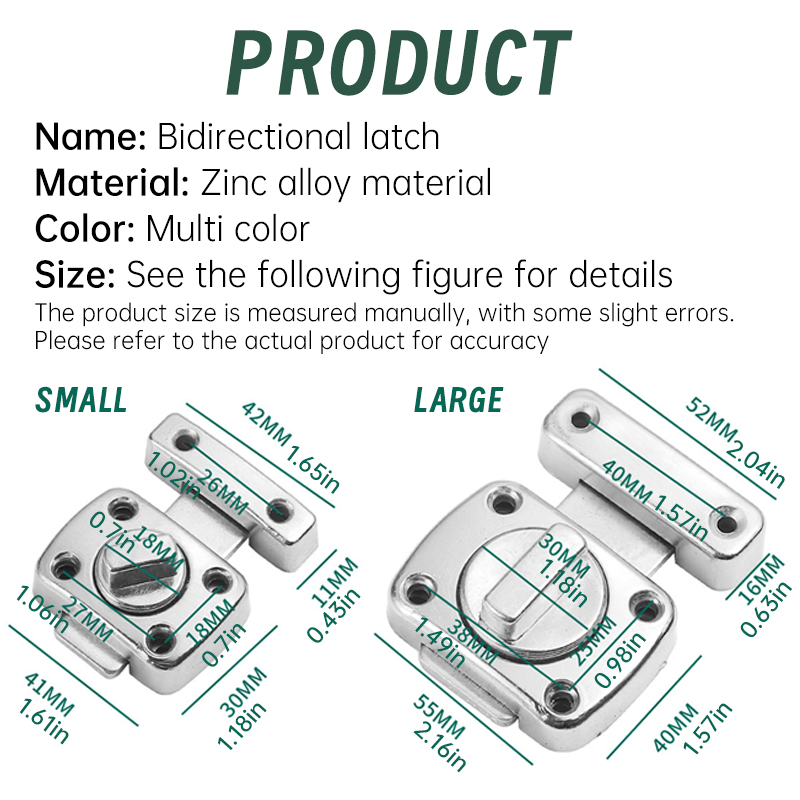 Loquet de sécurité domestique, - Home Bathroom Lock avis et prix