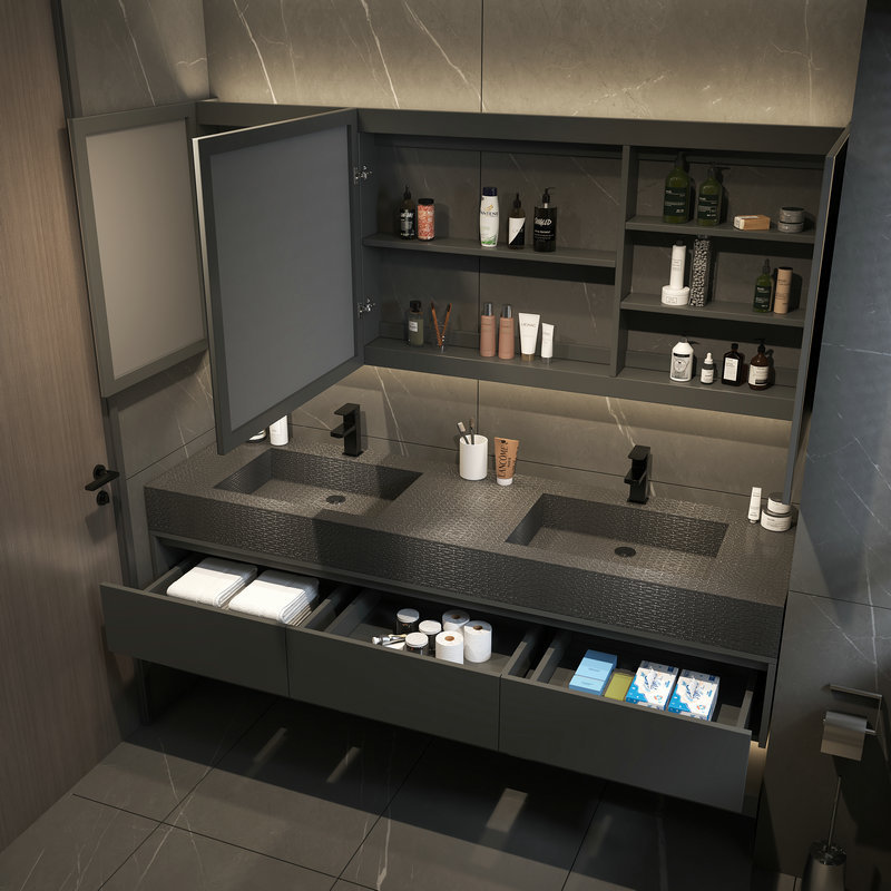 Meuble de rangement de salle d - Home Bathroom Vanity Combo avis et prix