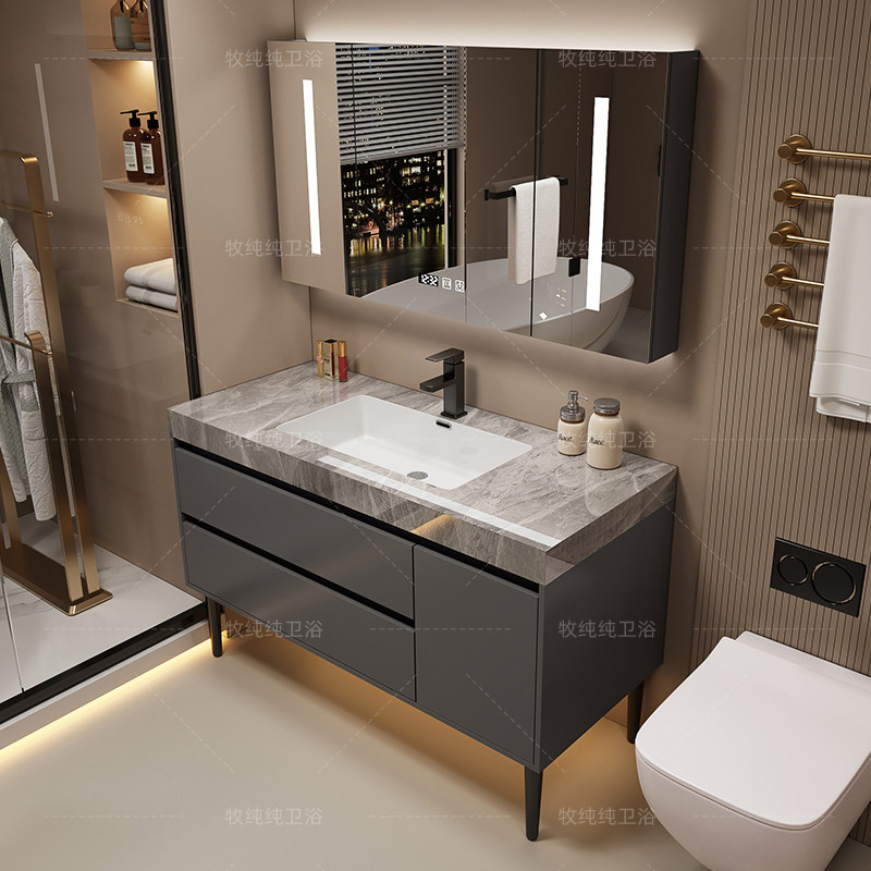 Meuble de salle de bain modern - Home Bathroom Vanity Combo avis et prix